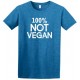 100% Not Vegan Adult Crew Neck Short Sleeve Tee